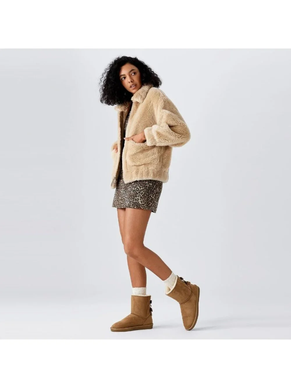 Cozy Black Mid Calf Suede Winter Snow Boots for Women - Easy Slip-On Style